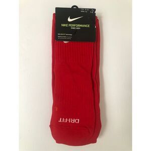 Nike Performance Knee High Socks Red 2-pack Size Youth 3Y-5Y / Women's 4-6